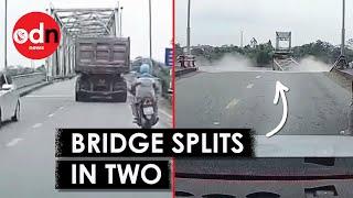 Terrifying Moment Vietnam Bridge Collapses Caught on Dashcam