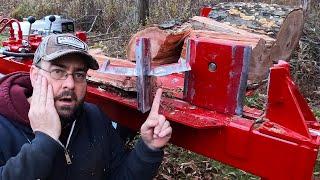 I bent my brand new log splitter. How did this happen?