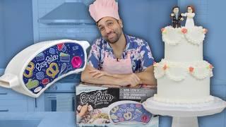 I Baked a WEDDING CAKE in an EASY-BAKE Oven