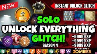 *NEW* SOLO UNLOCK EVERYTHING GLITCH BO6 (FREE BLUEPRINTS / INFINITE XP) BO6 ZOMBIES GLITCH SEASON 4