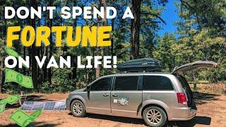 Comfortable VAN LIFE Does Not Have to Be Expensive! | CHEAP Items That Make a Big Difference 