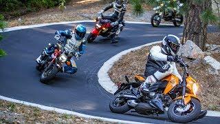 Mini Moto Madness: Honda Grom vs Kawasaki Z125 Pro vs Honda Monkey | On Two Wheels
