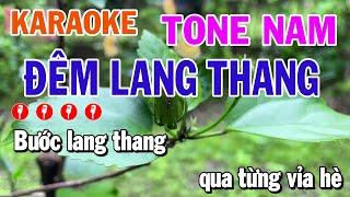 Đêm Lang Thang Karaoke Đàm Vĩnh Hưng Tone Nam Nhạc Sống Mai Văn Chi