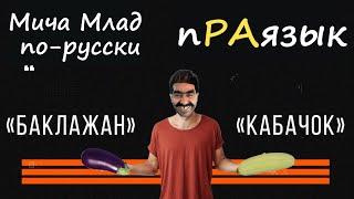 «БАКЛАЖАН», «КАБАЧОК»  что означают? Этимология слова - праязык