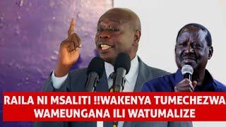 GACHAGUA SENDS RAILA A TOUGH MESSAGE AFTER RAILA JOINS RUTO !! WEWE NI MSALITI