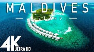 FLYING OVER MALDIVES (4K UHD) - Relaxing Music Along With Beautiful Nature Videos(4K Video Ultra HD)