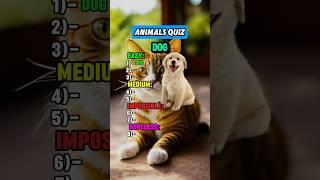 Only an Animal lover can Ace this Animals Quiz! #shorts #quiz #trivia