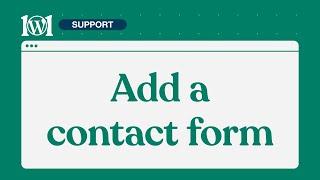 Add a contact form | WordPress.com Support