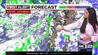 FOX 12 Oregon Friday evening weather forecast for Portland (11/22)