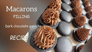 MACARONS FILLING RECIPE!! DARK CHOCOLATE GANACHE МАКАРОН НАЧИНКАТЕМНЫЙ ШОКОЛАД!