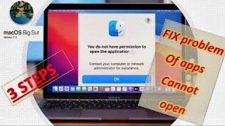 (SOLVED) "you do not have permission to open the application" only 3 steps to fix the applications