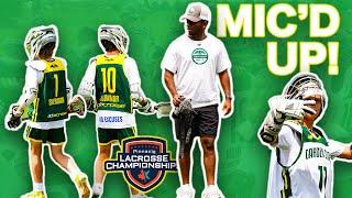 MIC'D UP LAX PLAYERS AT PINNACLE LACROSSE CHAMPIONSHIPS!!