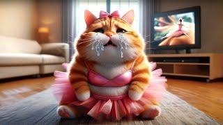 Fat Cat was Bullied at Dance school | #cat #cutecat (keep your dreams alive)