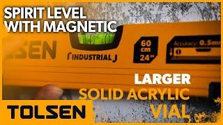 TOLSEN® Magnetic Spirit Level Torpedo Level Measuring Tools for Balancing