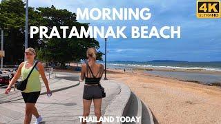 [4K] Walk Pratamnak beach, Pattaya 2024. Thailand today