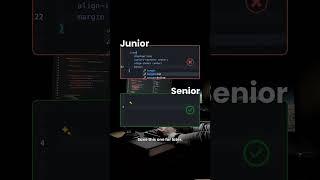 junior vs senior | noob vs pro | #developer #development #javascript #java #webdevelopment #coding