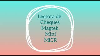 Lectora de cheques MAGTEK Mini MICR