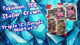 Pokémon TCG Stellar Crown - Checklane Triple & Single Blister Promos