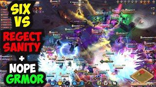 ALBION ONLINE WaR GoDs PvP!SIX Vs REGECT SANITY + NOPE BONUS GRMOR!ZVZ #MMo #PvP