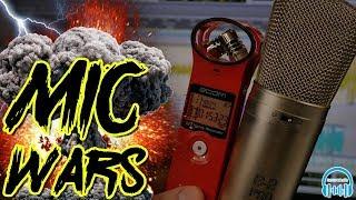 MIC WARS | Zoom H1 Mic vs. Large Diaphragm Condenser Mic 