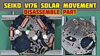 How To Service Seiko V176 Solar Chronograph Movement | Disassemble Tutorial | SolimBD