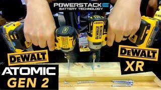 Dewalt Atomic Gen2 vs Dewalt XR Impact Driver with PowerStack STAFDA 2021