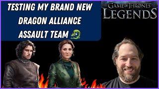 Game Of Thrones Legends RPG | BRAND NEW LEGENDARY ASSAULT DRAGON ICE TEAM TRY OUT! 7 Skull Drogon ️