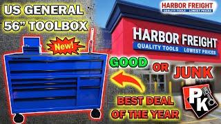 NEW HARBOR FREIGHT US GENERAL 56" TOOLBOX / BEST DEAL OF THE YEAR #harborfreight #toolbox #tools