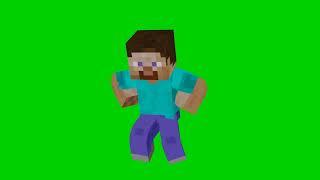 СТИВ ТАНЦУЕТ МАКАРЕНУ на ЗЕЛЕНОФ ФОНЕ МАЙНКРАФТ / STEVE MINECRAFT DANCING MACARENA CHROMA KEY