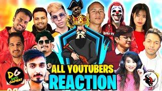 ALL FREEFIRE YOUTUBERS REACTION ON DESI CHHORA GYAN BHAI,AMIT BHAI,LOKESH BHAI,NAYAN BHAI REACTIONS