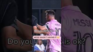 The first fight of Messi in MLS  #shorts