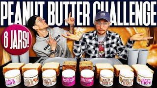 8 JARS OF PEANUT BUTTER CHALLENGE! | 26,000 Calories of Nuts ’n More… ’n More! | Man vs. Food