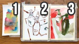 3 UNIQUE Watercolor Exercises for All Levels