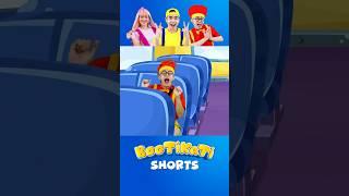 Wheel on The Bus Song | Safety Rules On Bus | BooTiKaTi Shorts #shorts #kidssongs #manhole