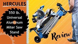 Hercules 550 lb. Universal Aluminum Mobile Folding Miter Saw Stand Review