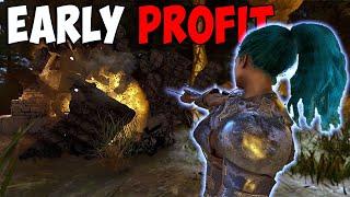 How I SOLO RAIDED 7 Bases In 30 MINUTES For BIG PROFIT - Ark: Aberration Small Tribes