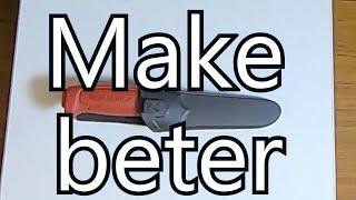 DIY  How to make a $10 Mora Knife  MODS/ Survival / Bushcraft ready ,  a new kind of BOW DRILL FIRE