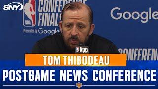 Tom Thibodeau on Josh Hart and Knicks' turnovers after Game 4 loss to Pacers