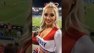  Norway, Sweden & Finland’s Most Beautiful Cheerleaders | Natural Beauty & Football Passion 