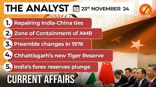 Current Affairs Today: The Analyst 23 November 2024 | Newspaper Analysis | Vajiram And Ravi