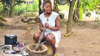 How A Poor Village Girl Met A Destiny Helper While Cooking With Her Mother Outside/African Movies