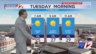 WPRI 12 Weather Forecast 01/13/25  Trending Much Colder This Week