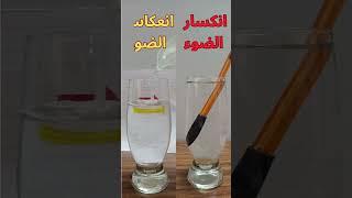 انكسار الضوء  انعكاس الضوء |  #تجربة  #scienceexperiment #تجارب_علمية #تجارب #فيزياء