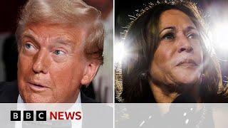 Donald Trump and Kamala Harris make final push for votes in US election | BBC News