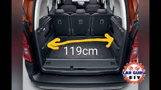 Citroen Berlingo Multispace boot dimensions in centimeters @CarGuruDIY #CarGuruDIY