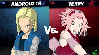 Android 18 vs Sakura [Chaos Kid Member Request Quickie] -By JJ314/Kohaku