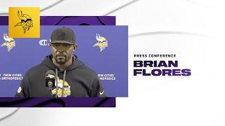 Brian Flores Talks About Vikings Defense's Strong Outing at Jaguars & Blake Cashman's Importance