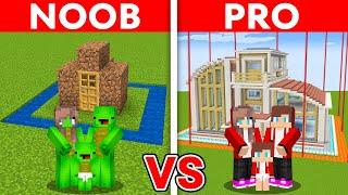 Minecraft: Mikey vs JJ: Safest Security House Build Challenge To Protect My Family (Maizen)