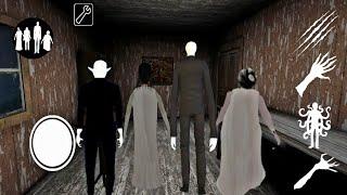 Playing as Slendrina, Slenderman, Dracula & Angeline in Granny's Old House | Granny Mod Menu