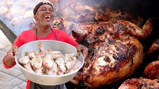 He's Jamaica's CRAZIEST Street Food Seller!! Street Food Capital!!